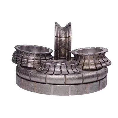 Roda de perfil de diamante galvanizada